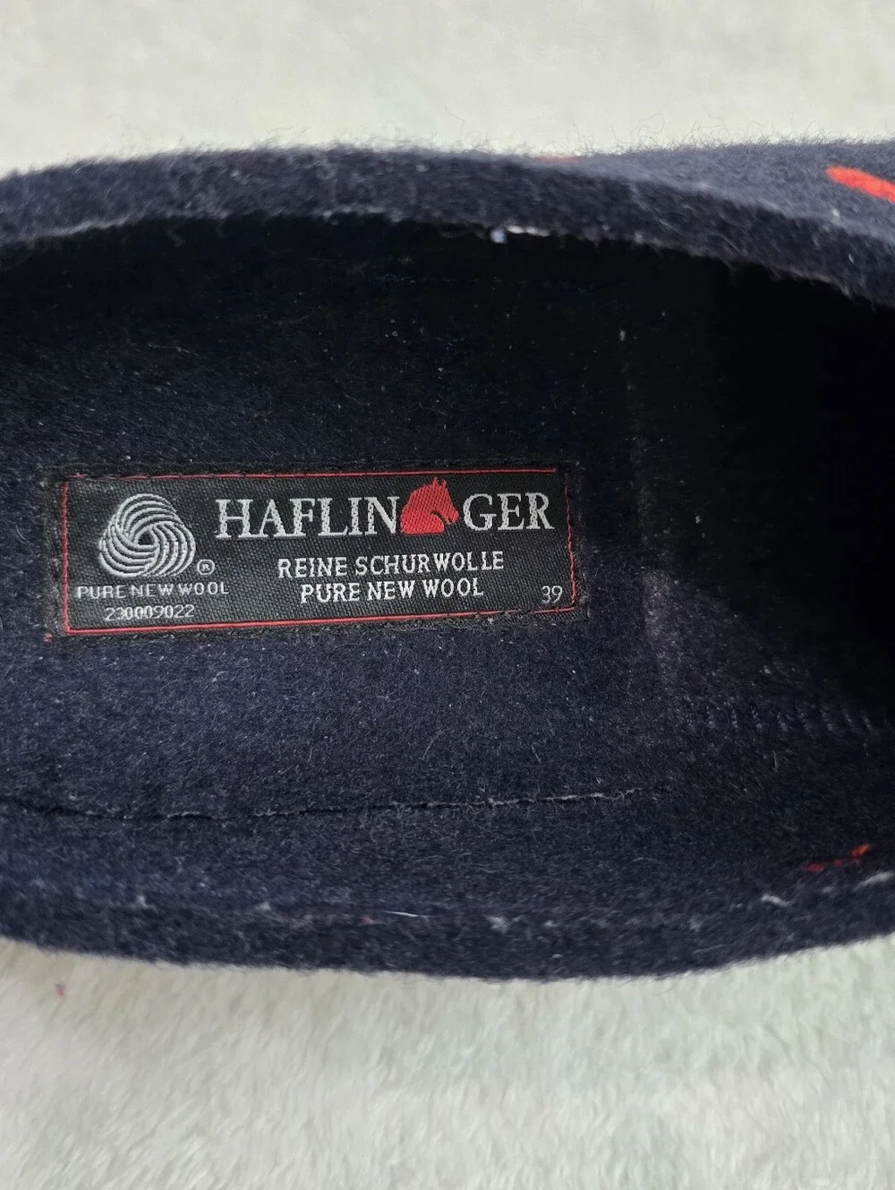 Women's Haflinger Grizzly Couricini Slippers Heart Clogs Wool Shoes Size 8 Flats - Picture 6 of 9
